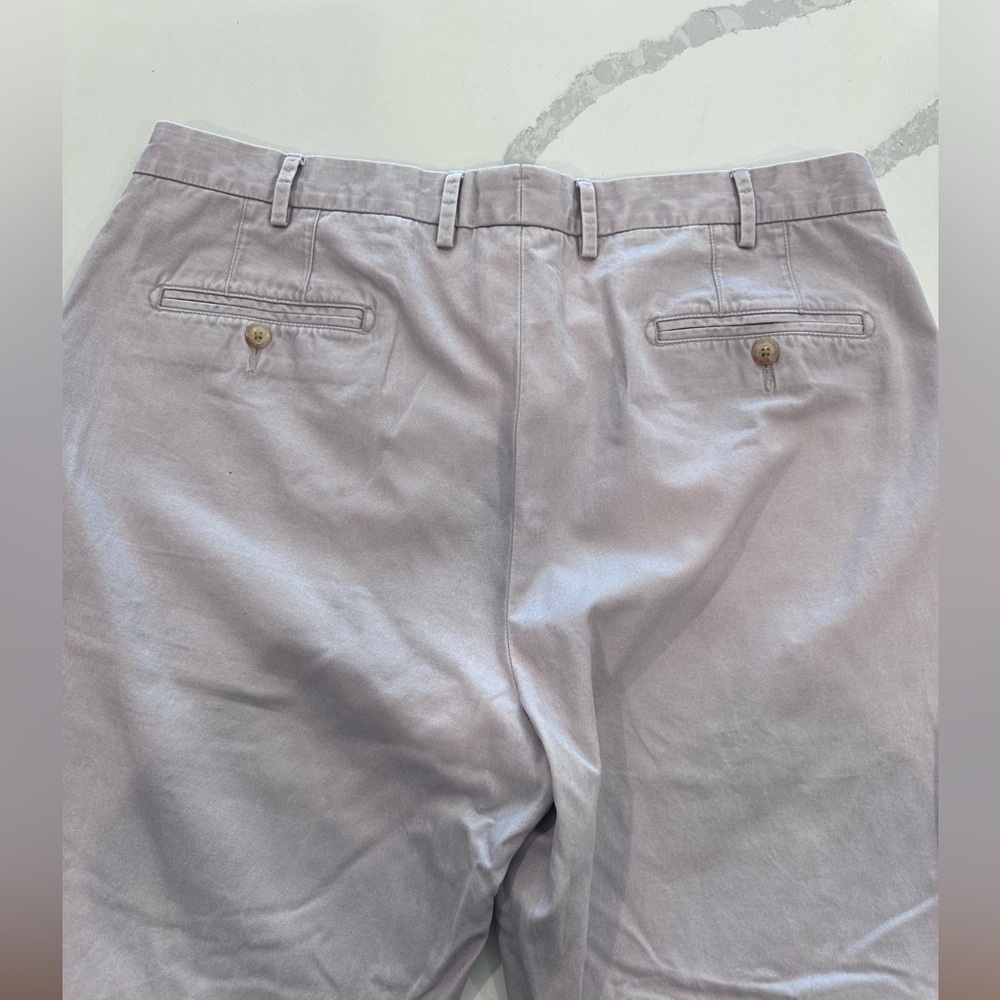 Peter Millar Light Gray Chino Flat Front Pants